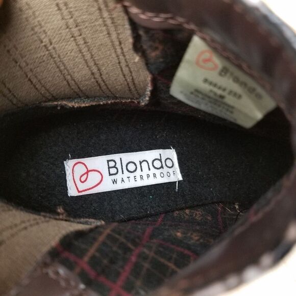 NWOT Blondo Waterproof Leather Booties Ankle Boots Snakeskin Pattern sz 6.5-7 - Picture 5 of 12